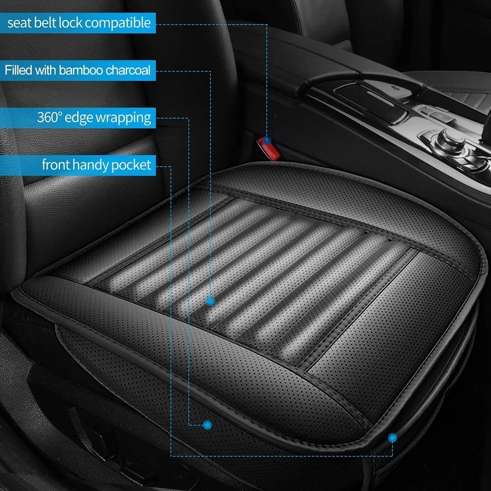 For Acura Car Front Seat Cover PU Leather Mat Cushion Full Surround Protectors Foto 4 de 4