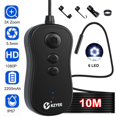 KZYEE Lens 1080P HD Endoskop Kamera 5.5mm Inspektion Wasserdicht PC Android