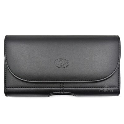 Pouch Leather with Belt Loops & Clip Card Holder Holster 5.98 x 3.11 x 0.63 inch