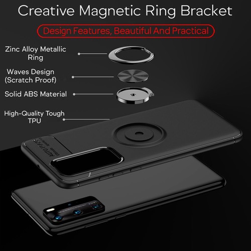 Ring Hülle für Huawei P40 Pro, Handy Case Cover Schutz Tasche Bumper Etui - Bild 10 von 15