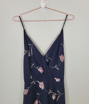 knee length dresses for ladies Verbena Floral Ingrida Surplice Maxi Dress KELLY-BLUES / Xs by Sugarlips