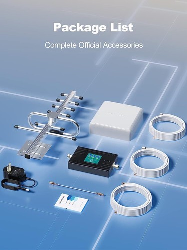 Kit répéteur domestique amplificateur de signal de téléphone portable 5G 4G LTE 12/13/17/5 700/850 MHz - Photo 11 sur 11