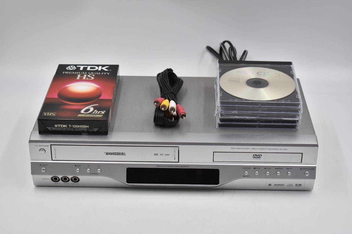 Toshiba SD-V393SU1 DVD VCR Combo Player Recorder No remote Works
