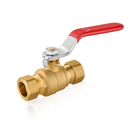 Efield1/2" or 3/4 Inch Compression Full Port Brass Ball Valve 600WOG Lead Free - Picture 16 of 27