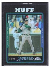 2005 Topps Chrome Black Refractor Aubrey Huff Card #95 Serial 90/225 SP Insert