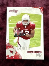 Andre Roberts 2010 Score Color Blast Match RC #304 MINT Cardinals Jersey Citadel