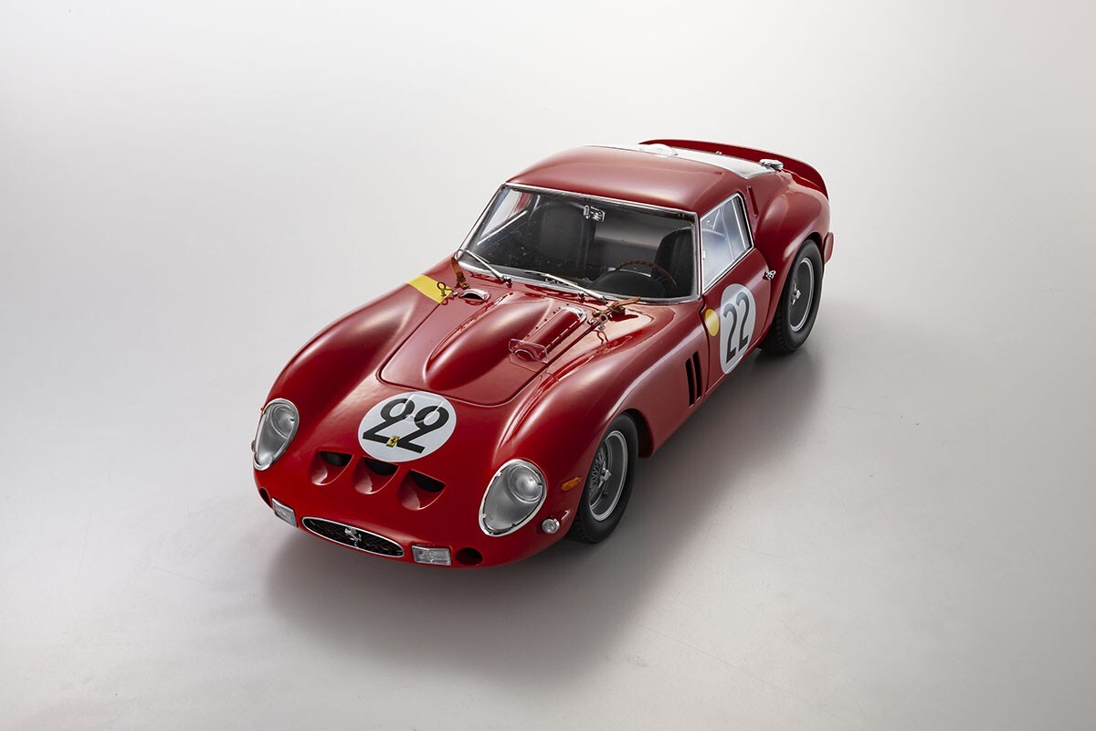 A Kyosho No. 08432B 1:18 scale model Ferrari 250 GTO 1962 Le Mans, race