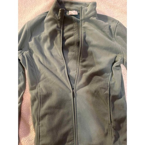 Nike Golf Fleece Jacket Men S Gray Zip Stand Collar Logo Embroidered Polyester - 第 1/6 張圖片