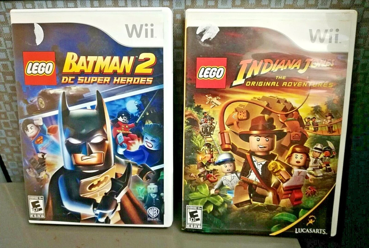 Lego Batman 1 And 2 Wii Bundle- Both Complete With Case, Manual And Games!