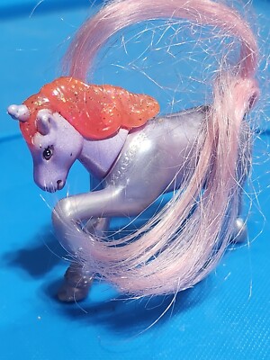 Tonka Littlest Pet Shop PURPLE UNICORN PINK MANE Vintage 1996 Figure 