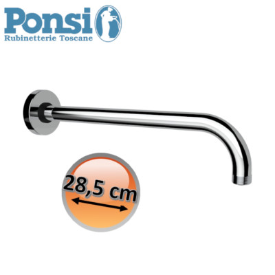 Luxus Rund Duscharm Gebogen - L. 285 mm - Ponsi