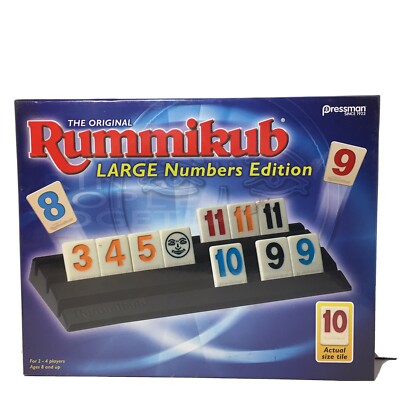Rummikub Large Number Edition Game Rummy Tile Game Sealed New 