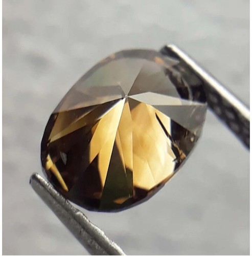 0.80 Ct, Natural Loose Diamond, Champagne Color,Fancy Oval Rose Cut Diamond,Ring - Picture 9 of 10