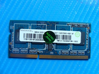 Lenovo IdeaPad Y410p Ramaxel 4GB SO-DIMM Memory RAM RMT3170EB68F9W-1600