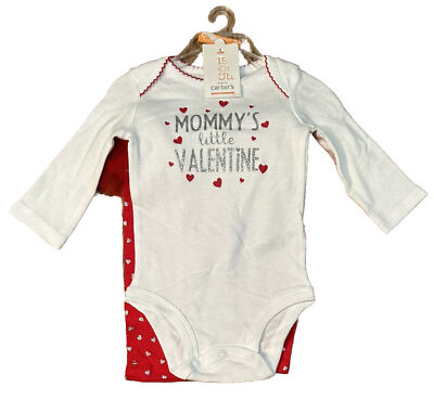 Just One You By Carters Baby Girl 3M Mommy s Little Valentine 2 Piece Set NWT