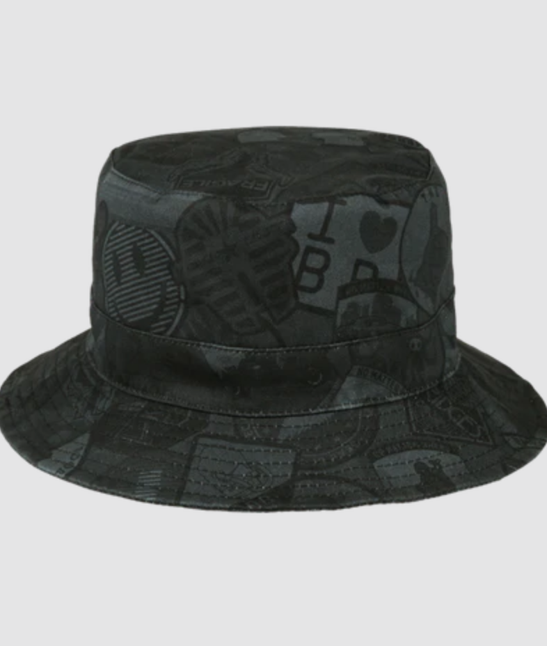 【シゲ】gresham Black × DEATH STRANDING Gresham Blake x Death Stranding Bucket Monochrome Hat Kojima