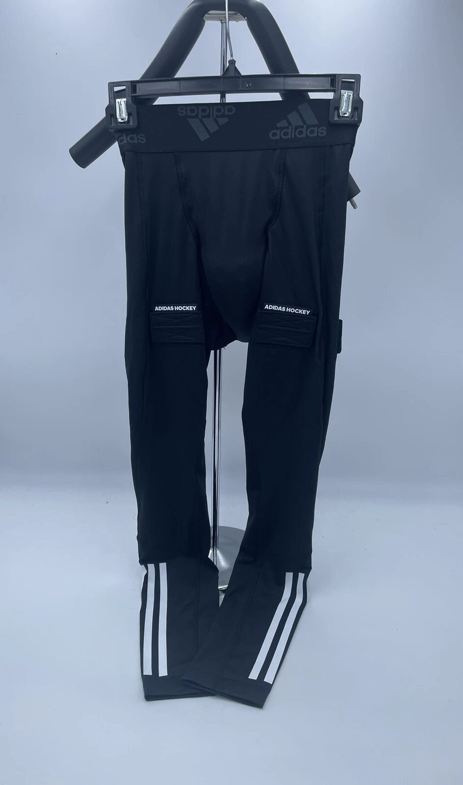 adidas Hockey Base l Tights with Cup Mens GQ9502 Black Hockey Pants