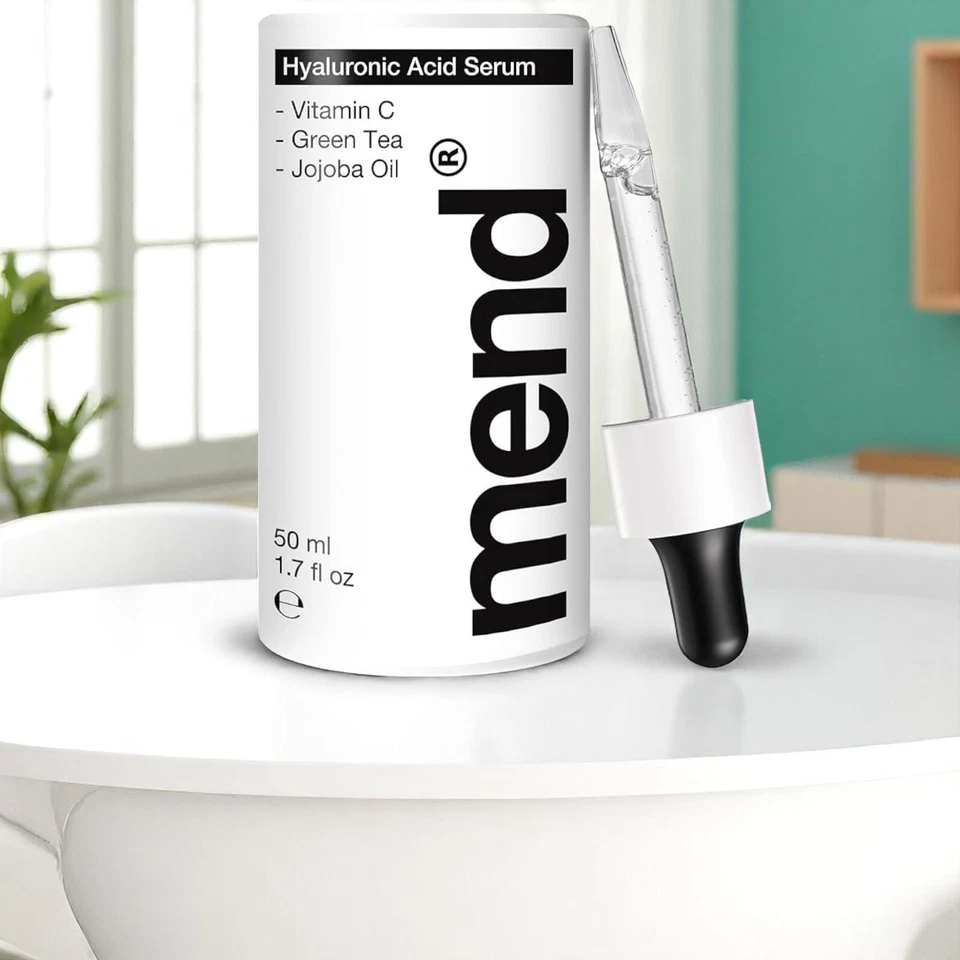 Mens Face Serum Hyaluronic Acid Fast Results Vitamin C Wellbeing Skincare - Image 4 of 4