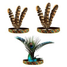 Indian Headpiece Feather Headband Bohemian Hair Band Hippie Hairband Hair Hoop