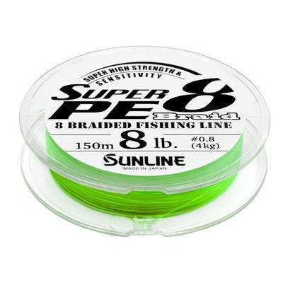 Sunline SUPER PE 8  Braid 150m / Light Green Spule