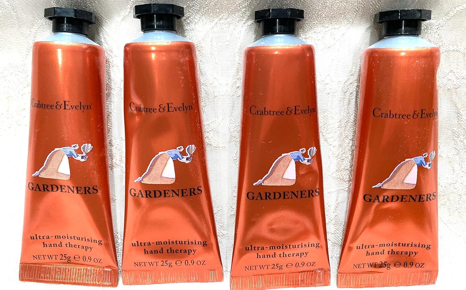 Crabtree & Evelyn Gardeners Ultra Moisturising Hand Therapy .9 oz SET of 4