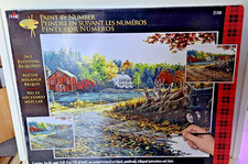 See Description Paint may be dried up Plaid Paint By Number Country Road Deer