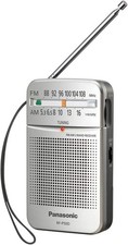 Portable FM AM Radio Pocket Battery Powered Large Dial Easy Tune Black