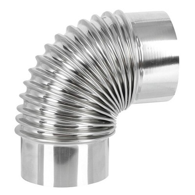 Triple Wall Stove Pipe 6 Inch Exhaust Elbow Chimney Fitting