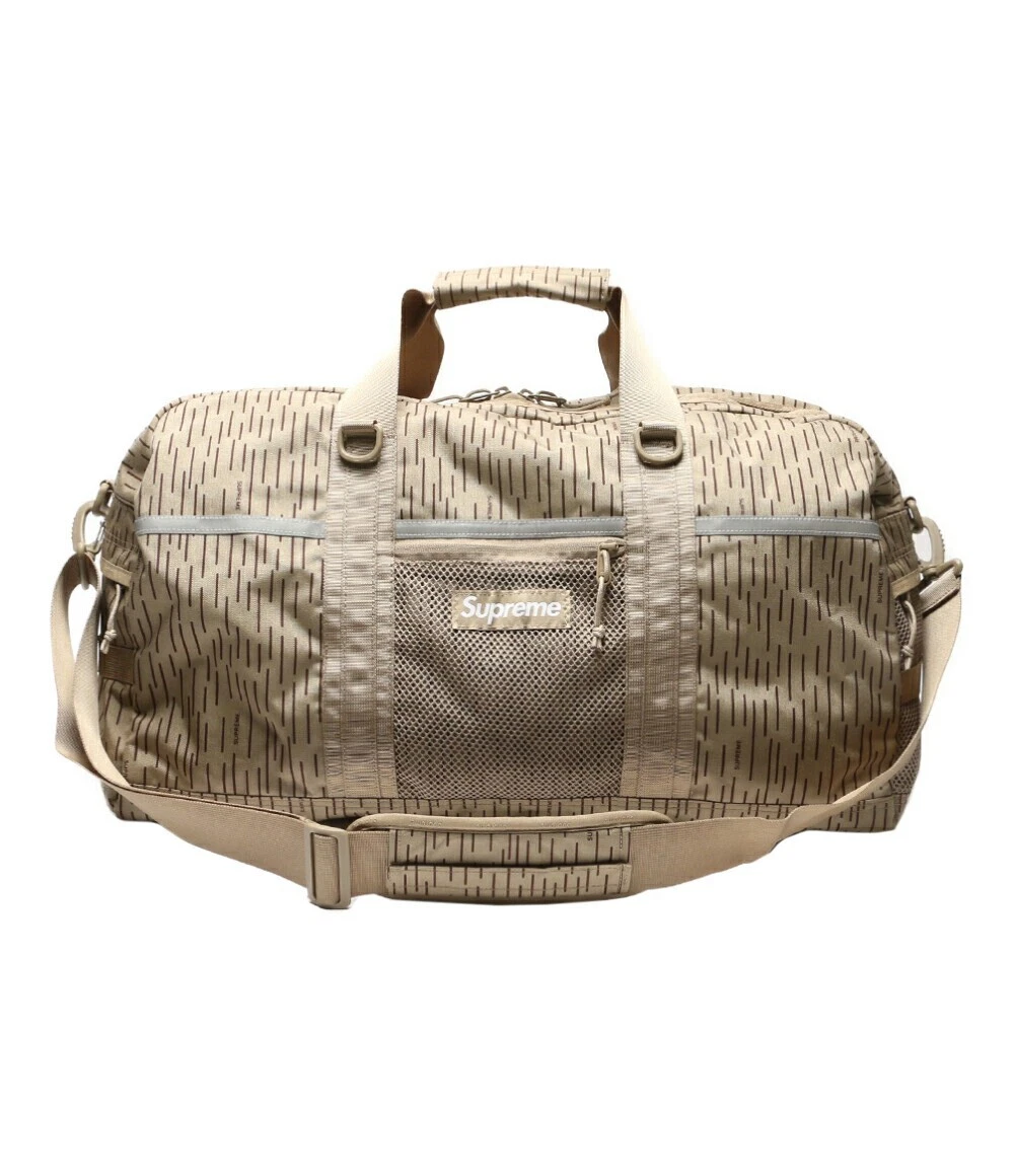 Supreme Boston Sac Duffle Tan Raindrop Homme H5G30