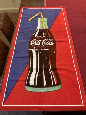 Strandtuch COCA COLA  Flasche  1988 - 70x 144cm Vintage