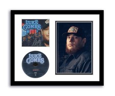 Luke Combs Autographed Signed 11x14 Custom Framed CD Photo Growin' Up ACOA
