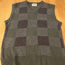 Vintage Campus Sweater Vest. Size Large Made In Usa