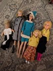 Vintage 1960s Mattel Barbies Midge and Doll Lot Early Straight Leg Bodies Rare