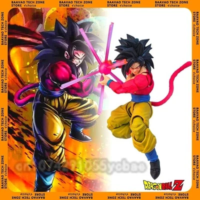 BRANDED New In-stock SHF Super Saiyan 4 Son Goku SH D BGT Acion Figure Set