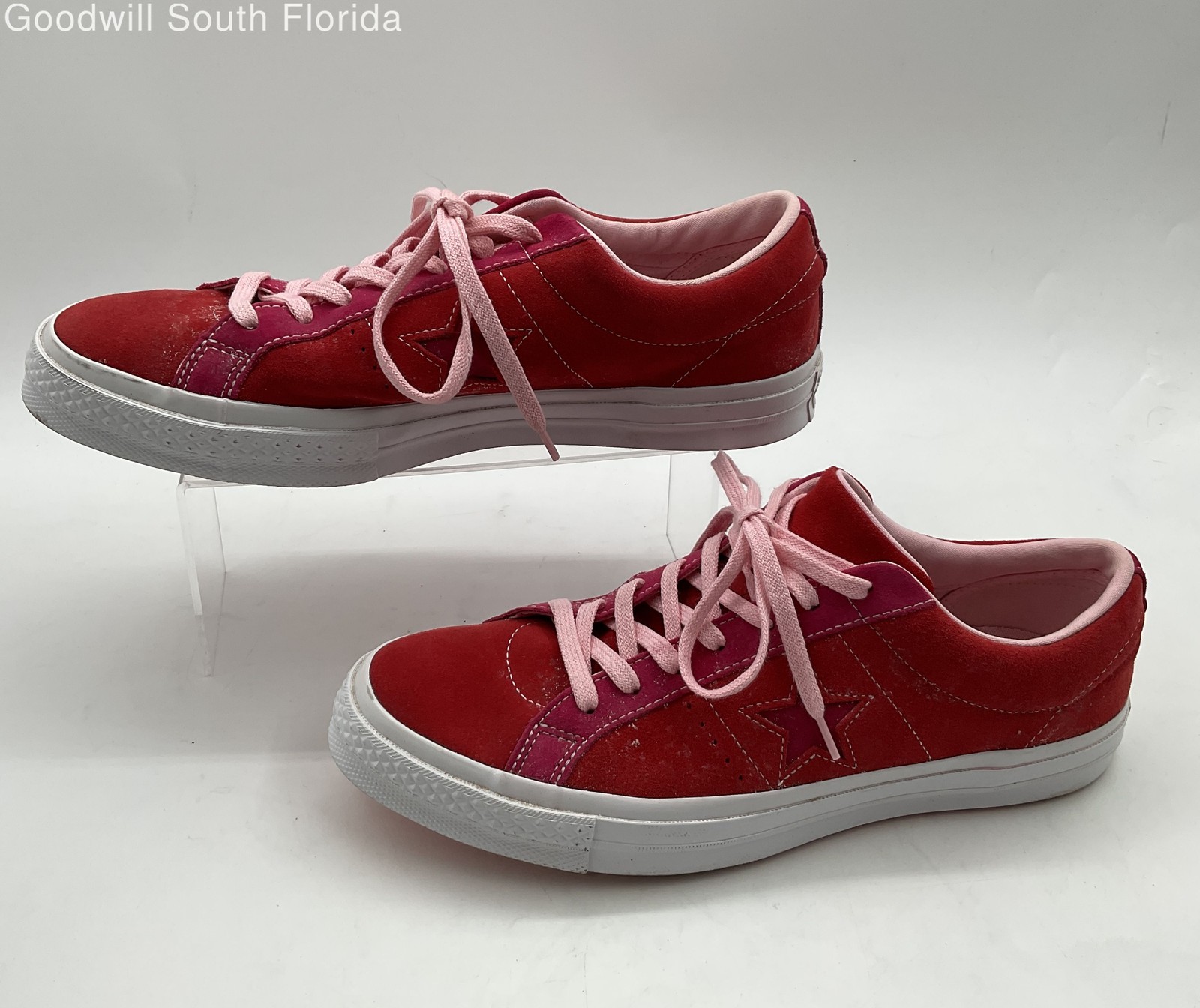 Converse Unisex One Star Low 161613C Red White Sneaker Shoes Size M 11 W 13