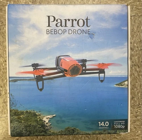Parrot BeBop 14 MP Camera Drone - Red With Battery And Charger NOT TESTED