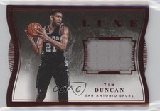 2015-16 Panini Luxe Memorabilia Die-Cuts Red 1/99 Tim Duncan #1 HOF mi7
