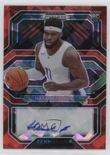 2021 Panini Prizm Draft Picks College Penmanship Red Ice Hasahn French Auto 4e9