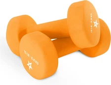 Yes4All Neoprene Coated Dumbbell Hand Weight Sets of 2 - Multiple Weight Options