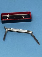 Vintage Antique Pearl Tuxedo Pocket Knife