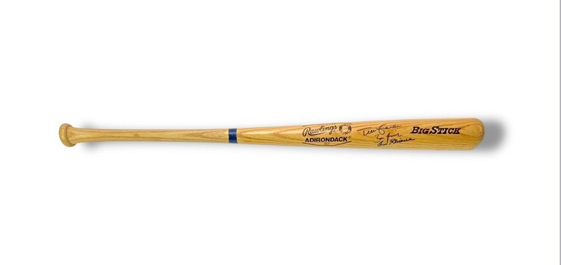 Tom Grieve Rangers Signed Rawlings Adirondack Big Stick Bat