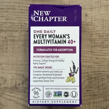 New Chapter Every Woman's Multivitamin 40+  96ct Tablets - EXP 05/2027 - NEW
