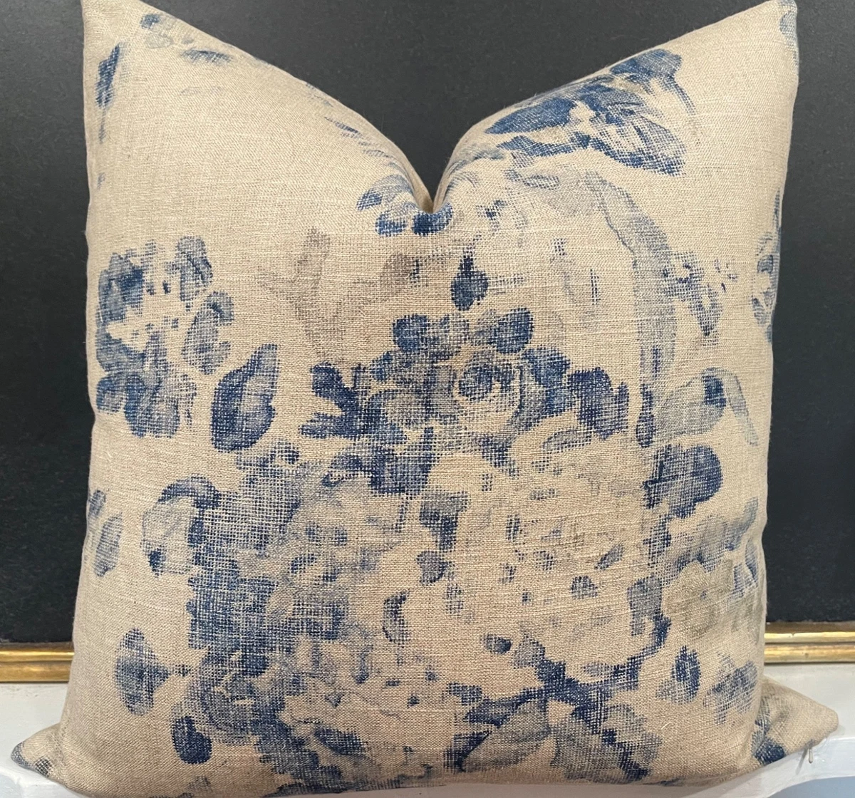 Ralph Lauren Blue Floral Bandana Pillow Cover Blue Floral Pillow Cover | Maddie – Porter Lane Home main image 4