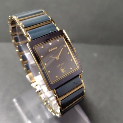 Rado DiaStar Quartz Black Dial Men Wristwatch