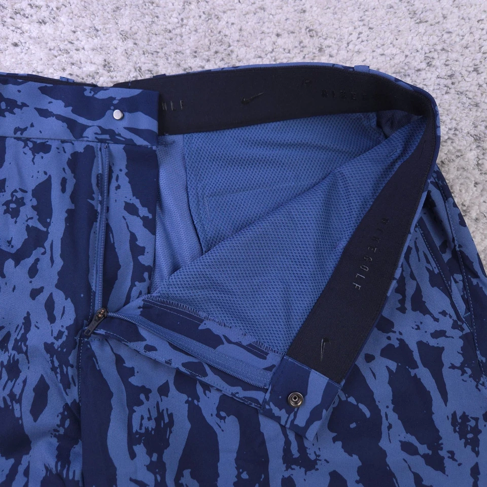 Pantalones Cortos de Golf Nike Flex Para Hombres 38 Azul Camuflaje Rendimiento Ajuste Estándar CU9411-491 NUEVOS SIN ETIQUETAS Foto 3 de 4