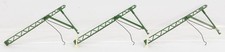 3x TRIANG OO R301 POWER CATENARY MASTS & 2x JUNCTION PICK UP WIRE CLIPS EX SHOP