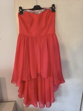 Rot Orange Damen Kleid Größe 38