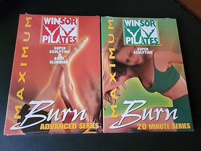 2 Windsor Pilates DVD's-Maximum Burn: 20 Minute Series & Advanced Series. New