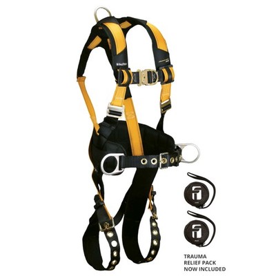 FallTech Journeyman Flex Steel 4D Construction Climbing Harness, Small - 7035FDS