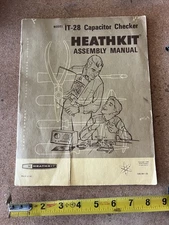 Vintage Heathkit Capacitor Checker Original Manual Model IT-28
